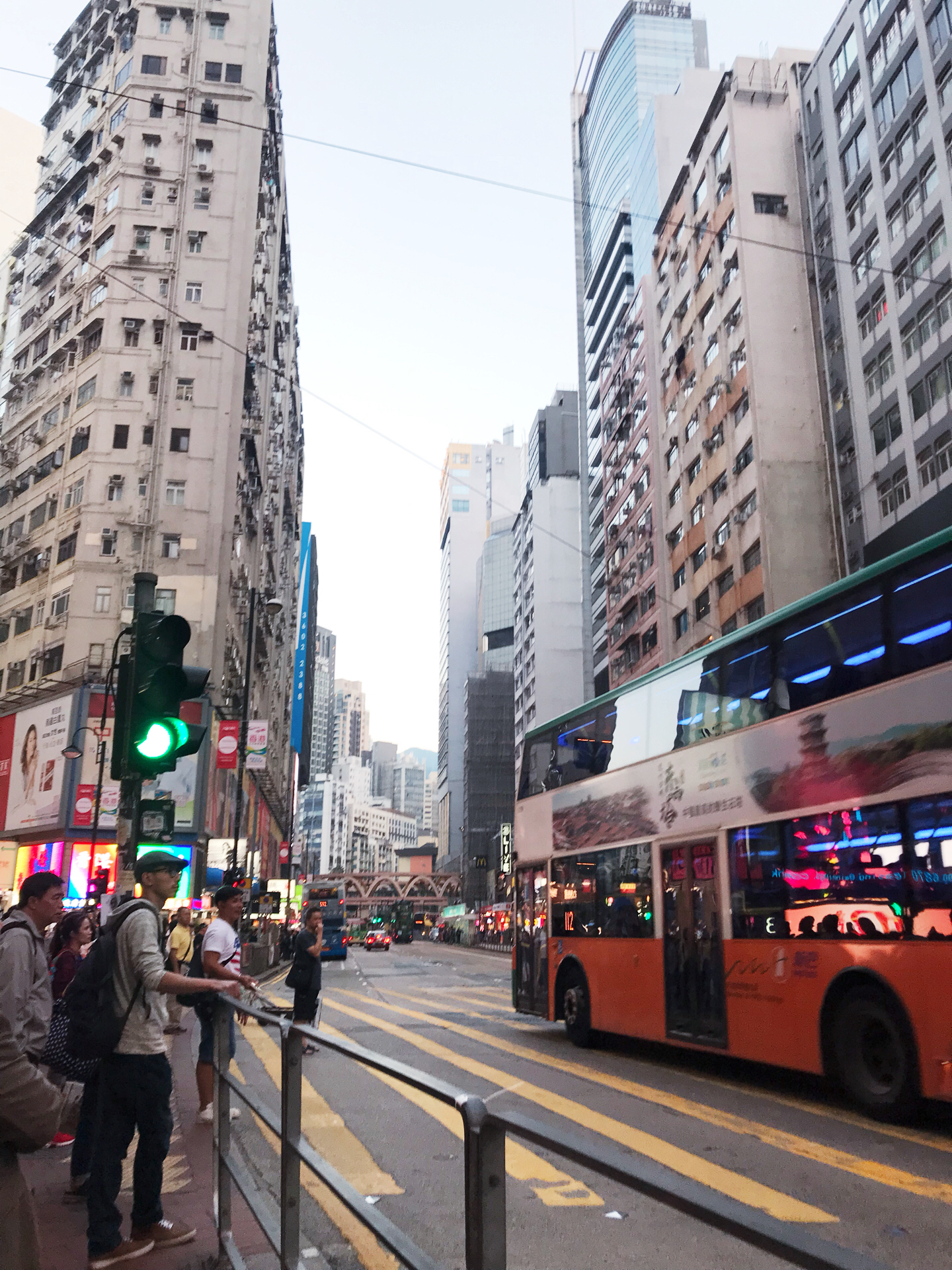 铜锣湾一角,【叮叮车】就在这段路.
