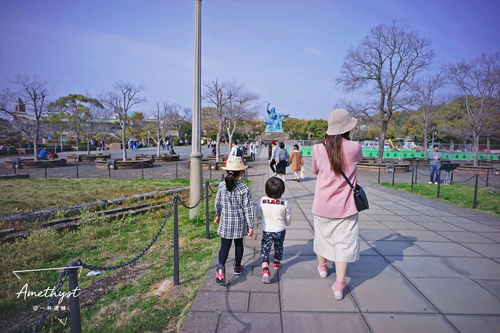 5小时)其实樱花就在旁边的原爆落下中心地公园~带孩子逛公园即视感