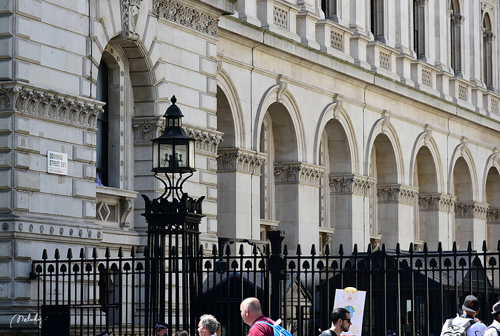 它连接议会大厦和唐宁街.因此人们用白厅作为 英国 行政部门的代称