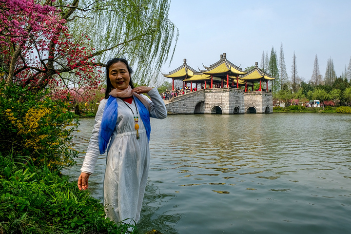 瘦西湖著名景点-钓鱼台.瘦西湖著名景点-五亭桥.