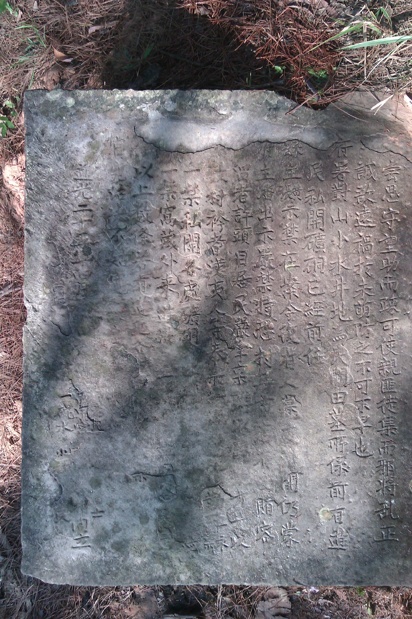 镇沅小水井梁子石刻——古代地方生态环境管护的规约