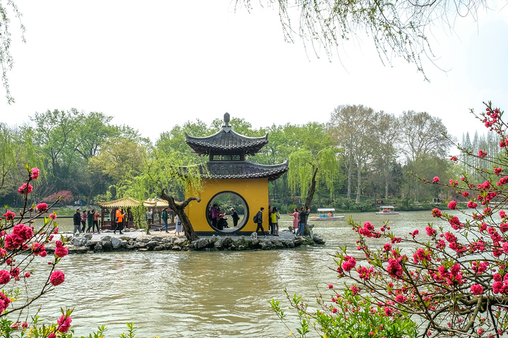 瘦西湖著名景点-长堤.瘦西湖著名景点-钓鱼台.瘦西湖著名景点-五亭桥.