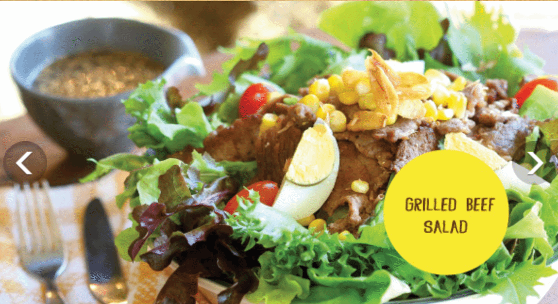 grilled beef salad