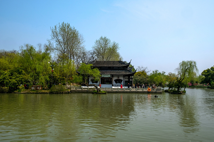 瘦西湖著名景点-钓鱼台.瘦西湖著名景点-五亭桥.