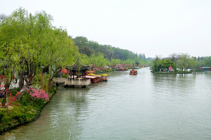 瘦西湖著名景点-钓鱼台.瘦西湖著名景点-五亭桥.