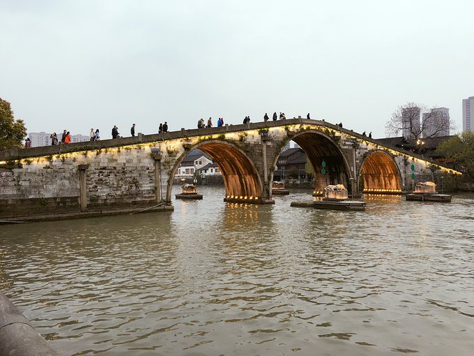 京杭大运河杭州景区图片