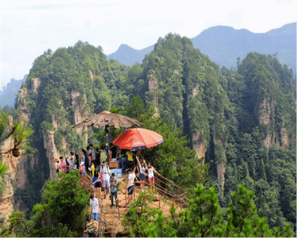 中餐后走进北纬30°地理新发现【杨家界景区】看峰墙之绝,峰从之秀