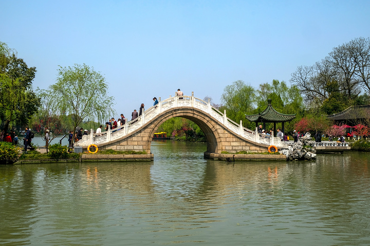 瘦西湖著名景点-钓鱼台.瘦西湖著名景点-五亭桥.