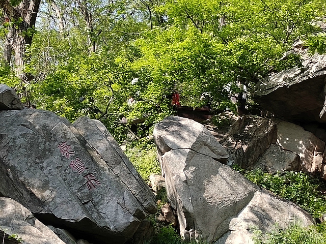 九龙桥,据说是花果山的经典景点之一.