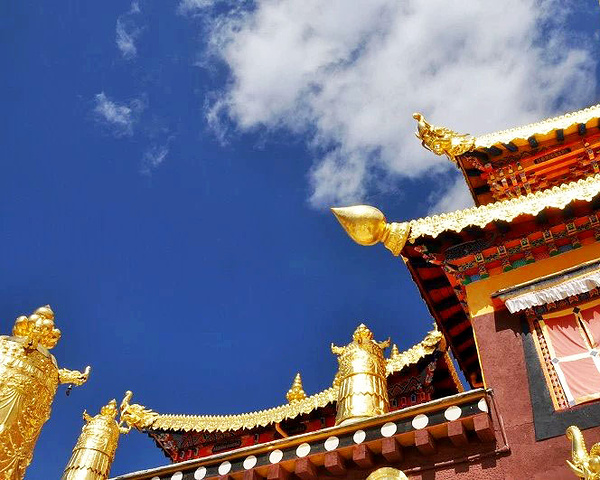 【旅游时节】春秋景色最美,可以赶上许多民族节日,感受松赞林寺的热闹