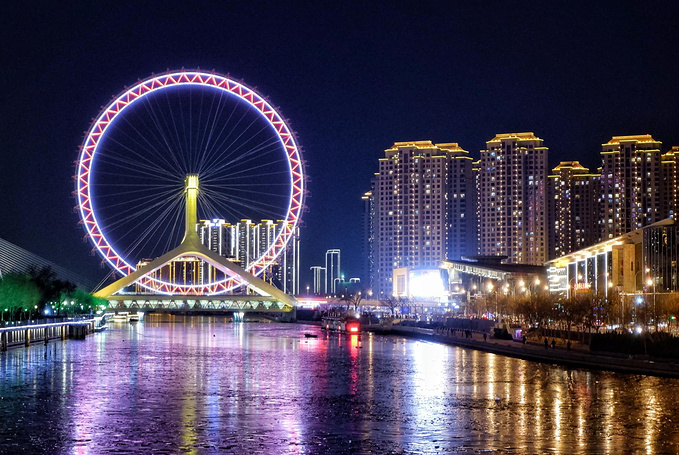 天津之眼摩天轮                          天津之眼,是位于天津市