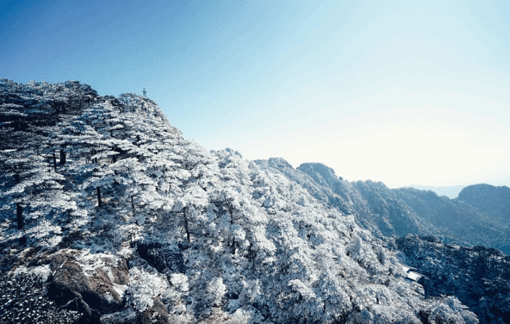 黄山雪景,也是南方看雾凇的好去处之一呢!