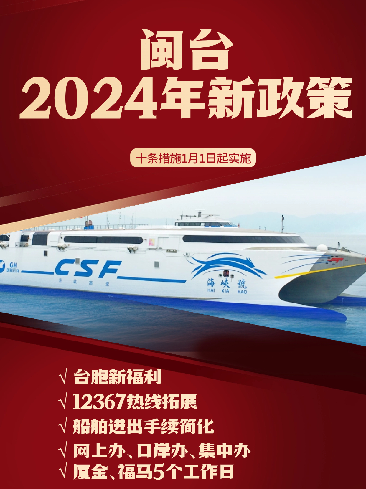 2024闽台新动向 热线扩展 新福利全接触