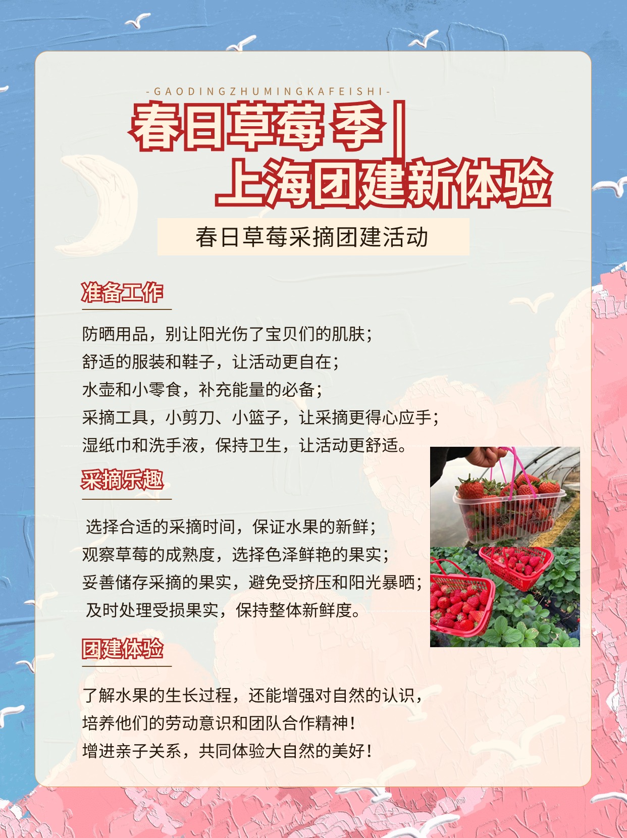 江浙沪一日游团建 草莓采摘+户外露营详细攻略