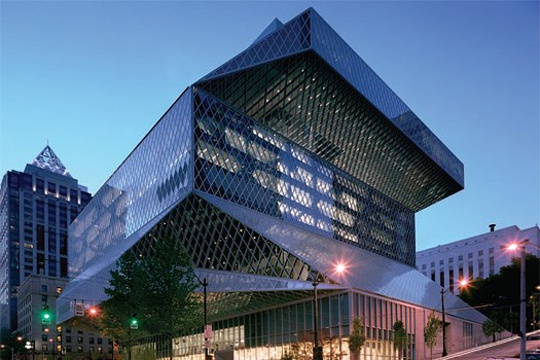 西雅图中央图书馆旅游景点图片