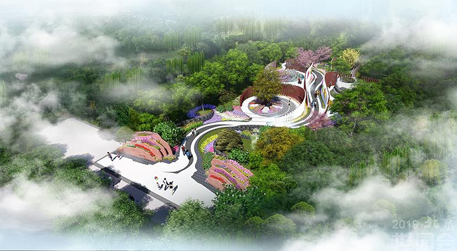 湖北园（北京世界园艺博览会）旅游景点图片