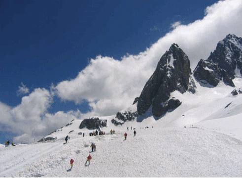高山滑雪场旅游景点图片