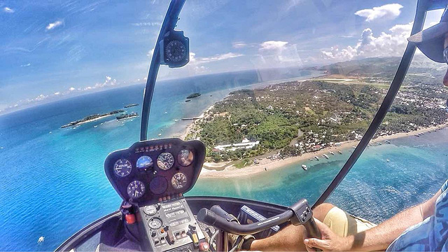 直升机环长滩岛体验旅游景点图片