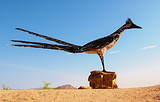 Recycled Roadrunner Sculpture