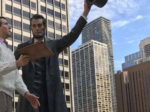God Bless America Statue Chicago旅游景点图片