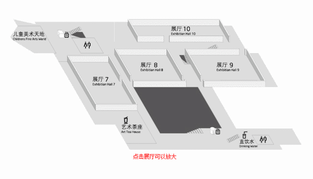 浙江美术馆旅游导图