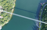 石燕湖天空玻璃廊桥