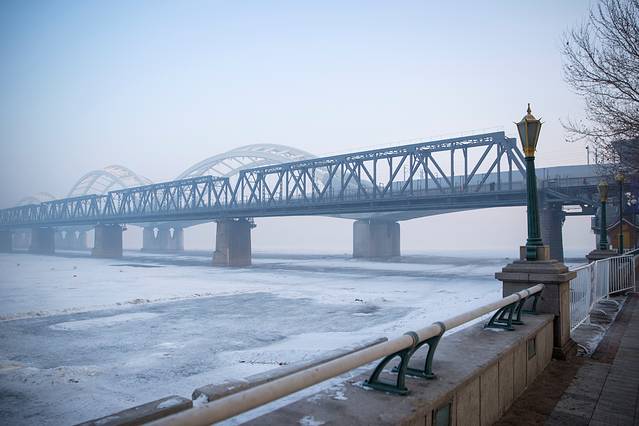 松花江滨洲铁路桥