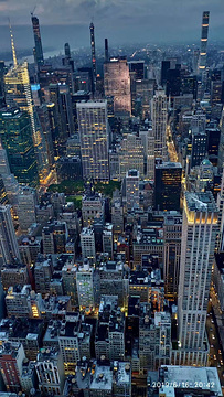 美国曼哈顿高层建筑群