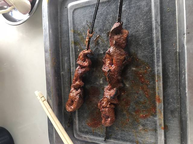 马义黑白条烤羊肉