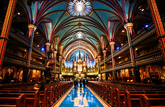 蒙特利尔圣母大教堂（圣母圣殿）旅游景点图片