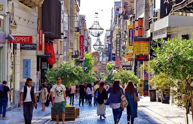 Ermou Street购物街