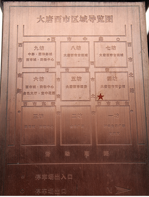 大唐西市博物馆旅游导图