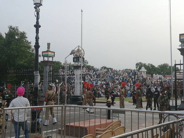 印巴边界降旗仪式