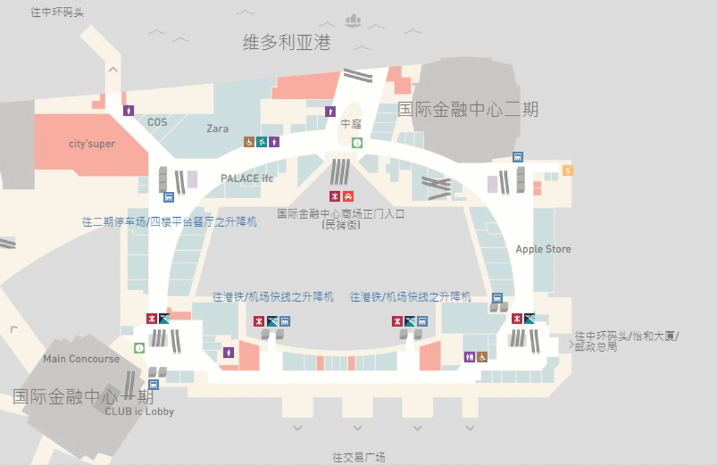 国金中心商场(上海店)旅游导图
