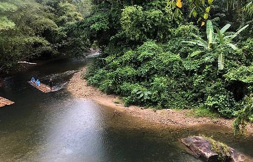 Sutin Group Bamboo Rafting