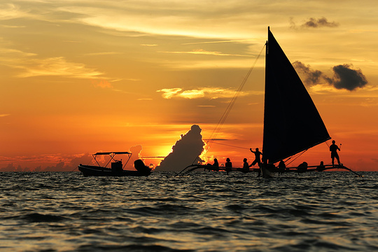 长滩岛落日风帆体验旅游景点图片
