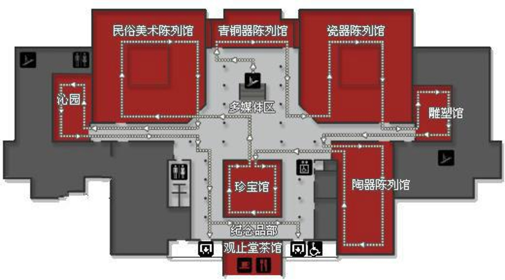 南京博物院旅游导图