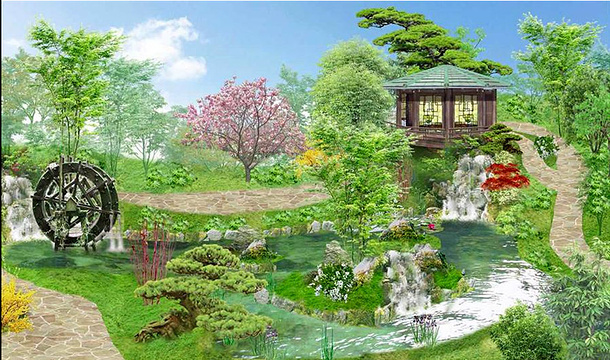 桃源乡展园（北京世界园艺博览会）旅游景点图片