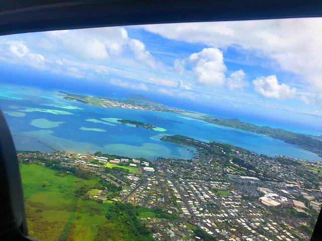 蓝色夏威夷直升飞机