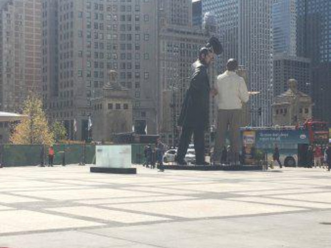 God Bless America Statue Chicago旅游景点图片