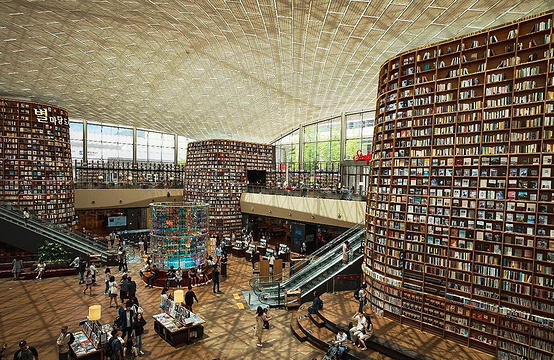 首尔都会图书馆旅游景点图片