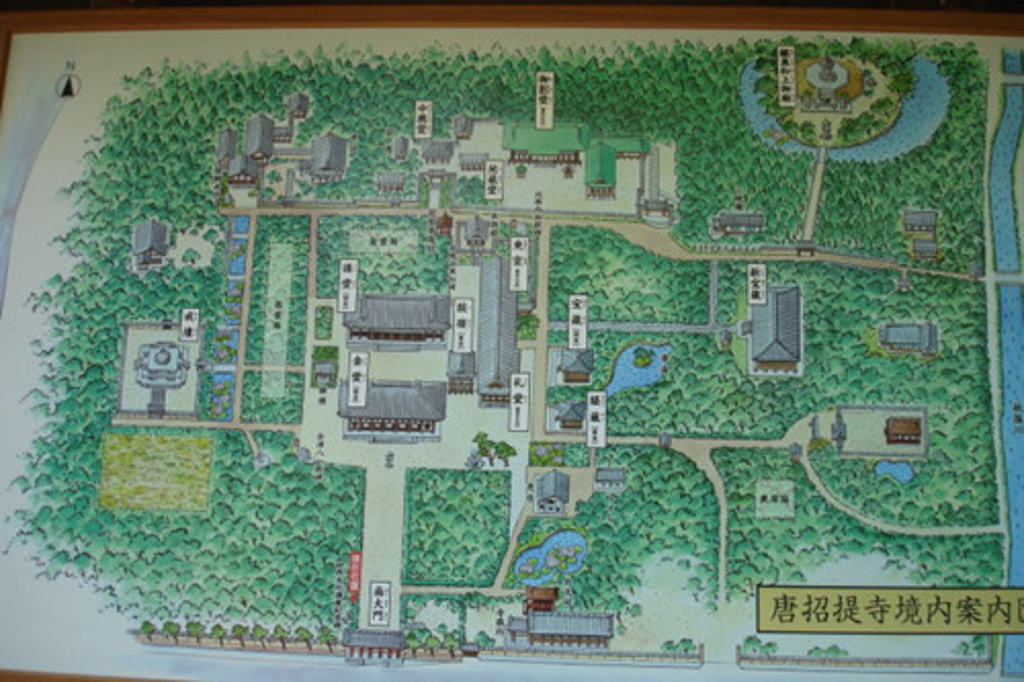 唐招提寺旅游导图