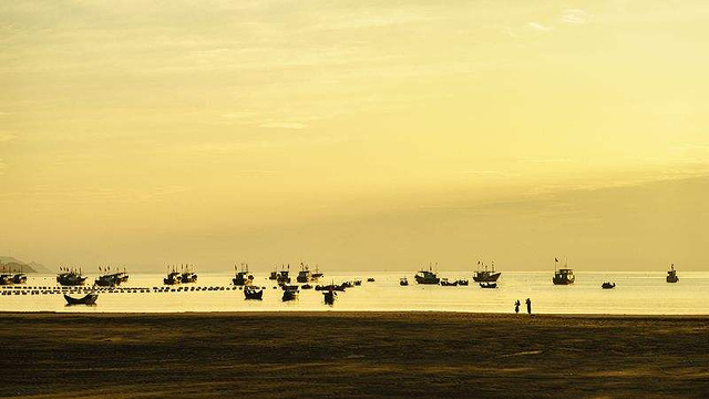 黄金海岸渔寮金沙滩旅游景点图片