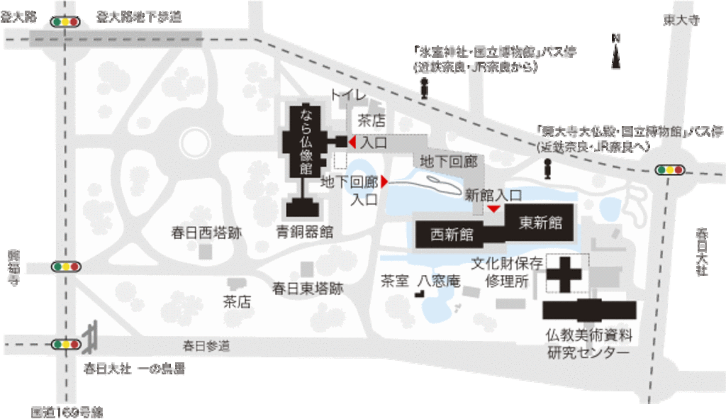 奈良国立博物馆旅游导图