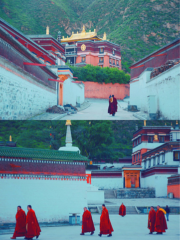 "是藏传佛教格鲁派六大寺院之一，被世界誉为“世界藏学府”。雄伟壮丽，来甘南必打卡_拉卜楞寺"的评论图片