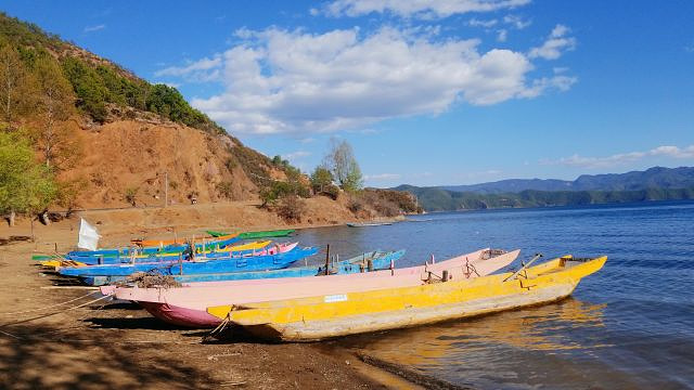泸沽湖格姆女神山索道旅游景点图片