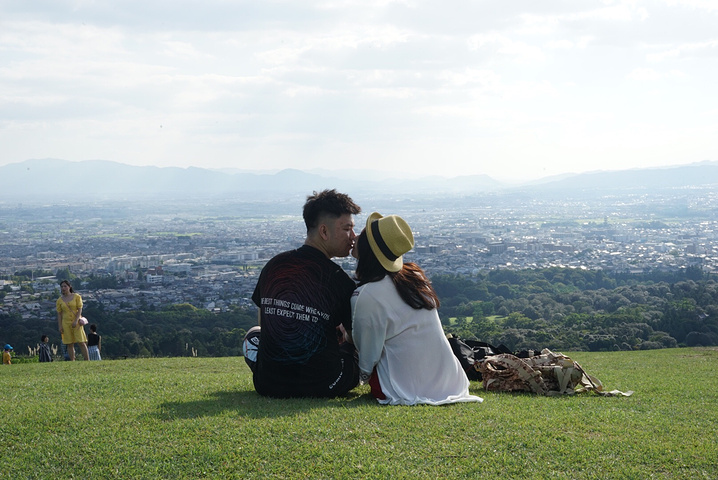 "决定来了还是坐车上若草山，果然没错，非常美的山顶，俯瞰奈良县，终于出片啦～_若草山"的评论图片