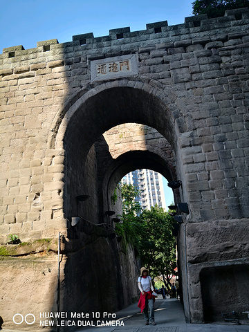 "上了步道，沿古城墙，顺山势向上，长江景色尽收眼底。水哥是跑了一大半又回头等我们的_山城步道"的评论图片