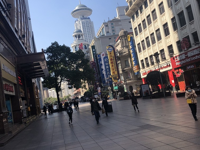 "南京路步行街是一条非常有名的步行街，十一期间来步行街的人非常多，如果你是一大早7点左右去的话，..._南京路步行街"的评论图片