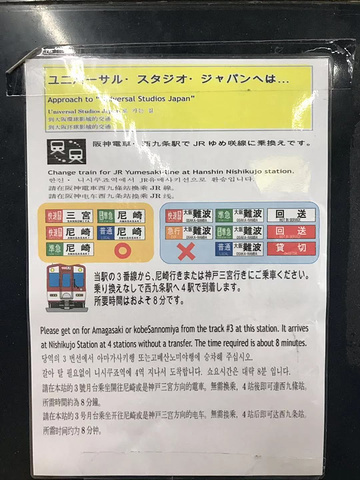 "日本交通指示的都非常清楚！完美极了！太激动了！自由行的朋友们不用太担心！如果实在不明白可以问工作人员_大阪日本环球影城园前酒店(The Park Front Hotel at Universal Studios Japan)"的评论图片